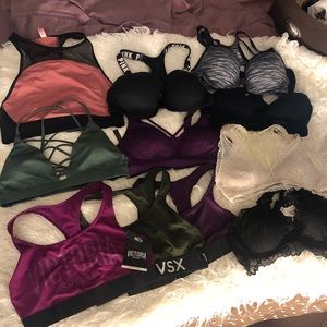 vs pink sports bra lot